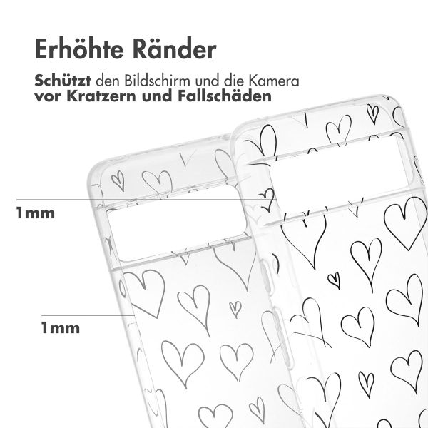 imoshion Design Hülle Google Pixel 8 Pro - Hearts