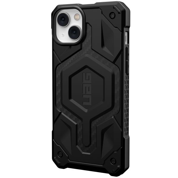 UAG Monarch Backcover MagSafe für das iPhone 14 Plus - Carbon Fiber