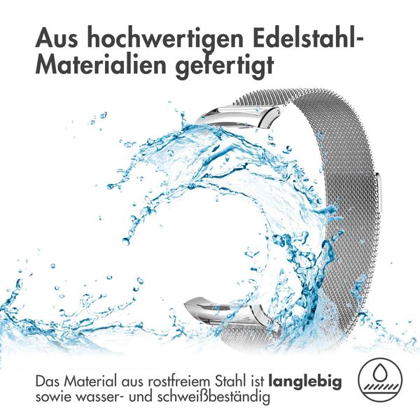 imoshion Magnetisches Milanaise Armband für das  Samsung Gear Fit 2 / 2 Pro - Silber