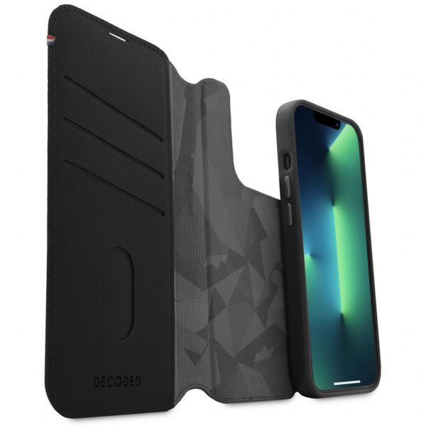 Decoded 2 in 1 Leather Klapphülle für das Apple iPhone 14 Pro Max - Schwarz
