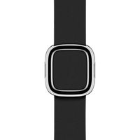 Apple Leather Band Modern Buckle für die Apple Watch Series 1 bis 9 / SE (38/40/41 mm) | Series 10 (42 mm) - Größe M - Schwarz