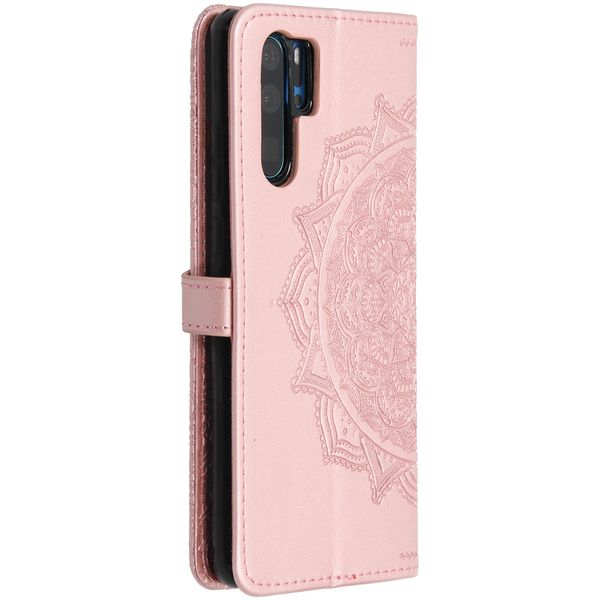 Mandala Klapphülle Rosa für das Huawei P30 Pro