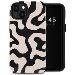 Selencia Vivid Back Cover Apple iPhone 13 - Art Wave Black
