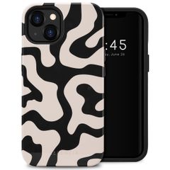 Selencia Vivid Back Cover für das iPhone 13 - Art Wave Black