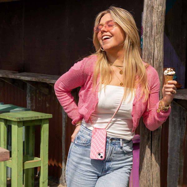 imoshion SilikonHülle design mit Band Apple iPhone 13 Pro Max - Retro Pink