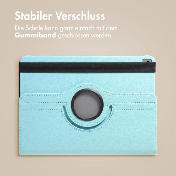 imoshion 360° drehbare Klapphülle Apple iPad 9 (2021) 10.2 Zoll / iPad 8 (2020) 10.2 Zoll / iPad 7 (2019) 10.2 Zoll - Hellblau
