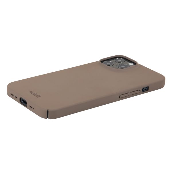 Holdit Slim Case für das iPhone 12 (Pro) - Mocha Brown