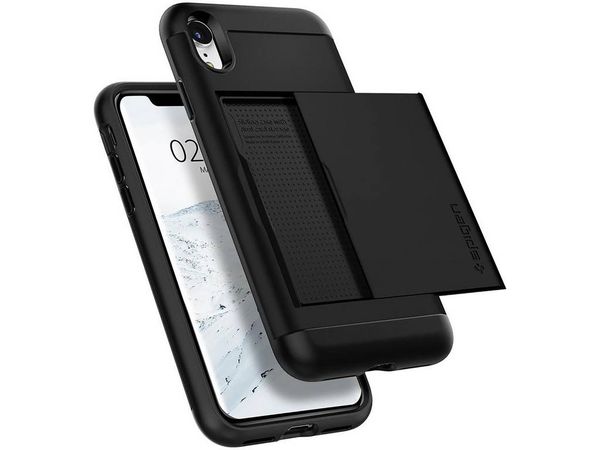 Spigen Slim Armor CS Case Schwarz für das iPhone Xr