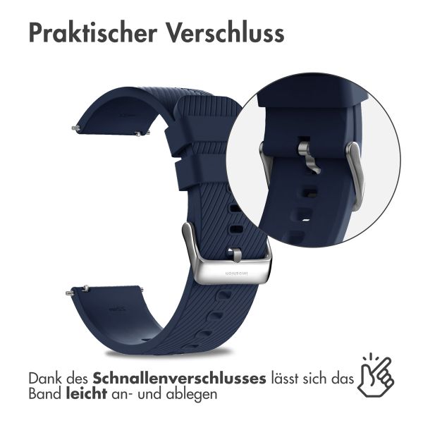 imoshion Silikonarmband - 22-mm-Universalanschluss - Dunkelblau