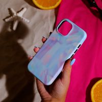 Selencia Vivid Back Cover Apple iPhone SE (2022 / 2020) / 8 / 7 - Holographic Blue Dream
