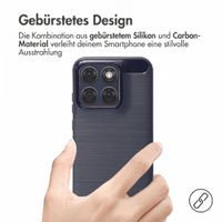 imoshion Brushed Back Cover Motorola Edge 70 Fusion - Dunkelblau