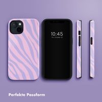 Selencia Vivid Tough Back Cover MagSafe für das iPhone 14 - Zebra Light Pink Lilac