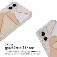 imoshion Design Hülle mit Band Apple iPhone 12 (Pro) - Beige Graphic