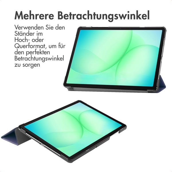 imoshion Trifold Klapphülle Samsung Galaxy Tab A11 Plus - Dunkelblau