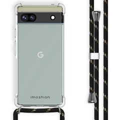 imoshion Backcover mit Band Grün für das Google Pixel 6a - Schwarz / Gold