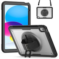 Accezz Robustes Back Cover mit Schultergurt Apple iPad 11 (2025) 11 Zoll A16 / iPad 10 (2022) 10.9 Zoll - Transparent