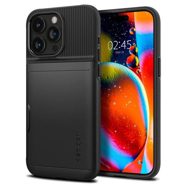 Spigen Slim Armor CS Case für das iPhone 15 Pro Max - Schwarz