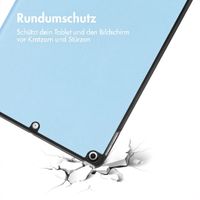 imoshion Trifold Klapphülle Apple iPad 9 (2021) 10.2 Zoll / iPad 8 (2020) 10.2 Zoll / iPad 7 (2019) 10.2 Zoll - Hellblau