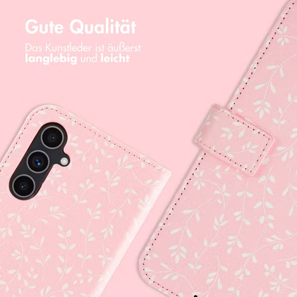 imoshion Design Klapphülle Samsung Galaxy A54 (5G) - Pink Bazaar Flowers