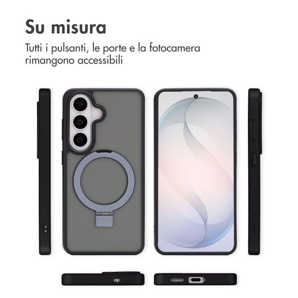 Accezz Ring Stand Backcover mit MagSafe Samsung Galaxy S26 - Schwarz
