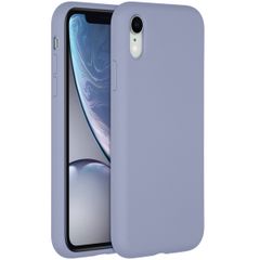 Accezz Liquid Silikoncase für das iPhone Xr - Lavender Gray