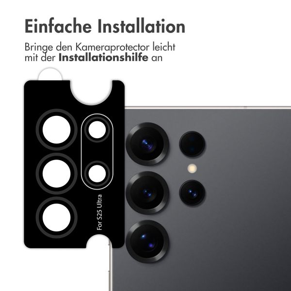 imoshion 2er-Pack Objektivschutz für Kamera für das Samsung Galaxy S25 Ultra - Titanium Black