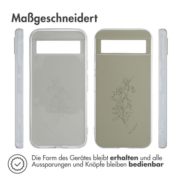 imoshion Design Hülle Google Pixel 8a - Floral Green