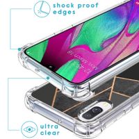 imoshion Design Hülle mit Band für das Samsung Galaxy A40 - Black Graphic