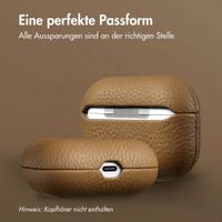 Accezz Echtleder Case  Apple Airpods Pro - Taupe