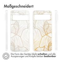 imoshion Design Hülle Google Pixel 8 Pro - Golden Leaves Transparent