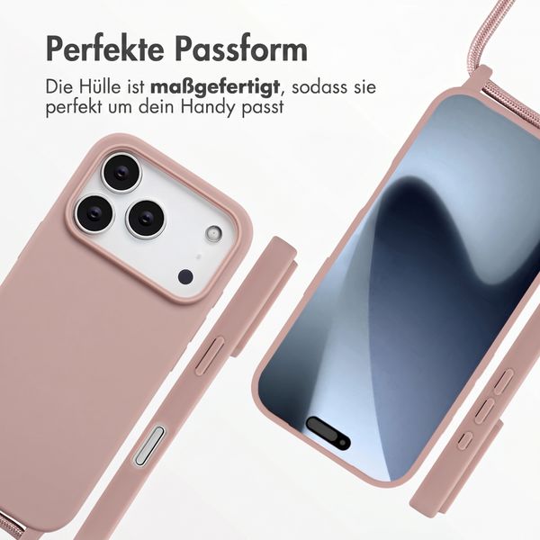 imoshion SilikonHülle mit Band Apple iPhone 17 Pro - Sand Pink