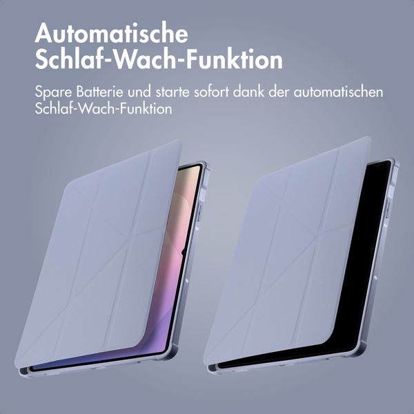 imoshion Origami Klapphülle Samsung Galaxy Tab S9 11.0 Zoll / S10 Lite / S10 FE / S9 FE 10.9 Zoll - Lavender