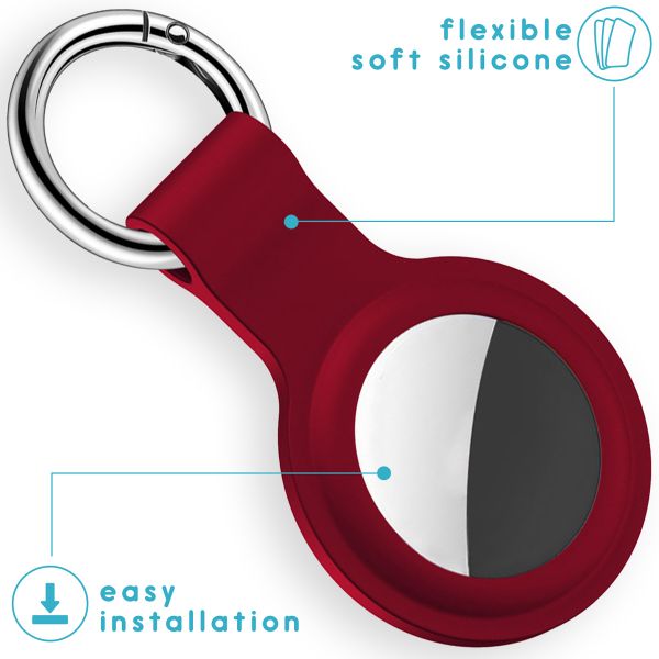 imoshion ﻿Liquid Silicone Keychain Case Apple AirTag - Rot