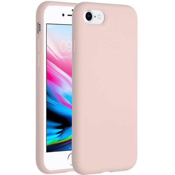 Accezz Liquid Silikoncase Rosa für das iPhone SE (2022 / 2020) / 8 / 7