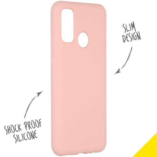 Accezz Liquid Silikoncase Huawei P Smart (2020) - Rosa