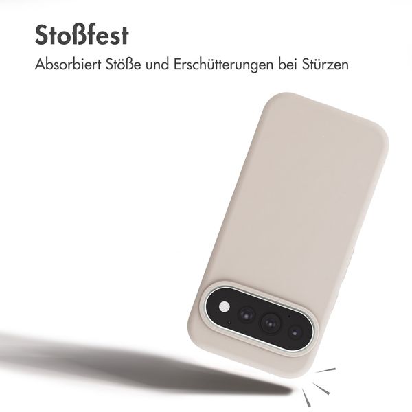 Accezz Liquid Silikoncase mit MagSafe Google Pixel 11 / 11 Pro / 10 / 10 Pro - Stone