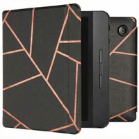 imoshion Design Slim Hard Case Sleepcover mit Stand Kobo Libra H2O - Black Graphic