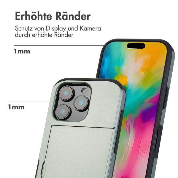 imoshion Backcover mit Kartenfach Apple iPhone 16 Pro - Grün