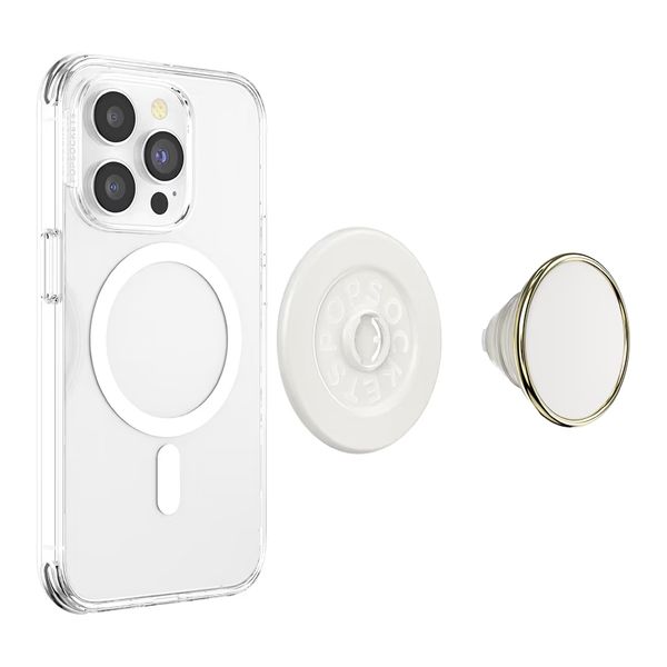 PopSockets PopGrip MagSafe Round - Coconut Creme