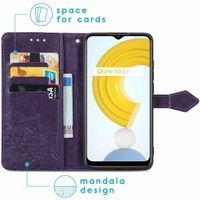 imoshion Mandala Klapphülle für das Realme C21 - Violett