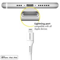 Accezz MFI-zertifiziertes Lightning- auf USB-C-Kabel - 1 m - Weiß