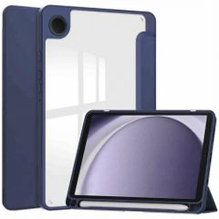 imoshion Trifold Hardcase Klapphülle Samsung Galaxy Tab A9 8.7 Zoll - Dunkelblau