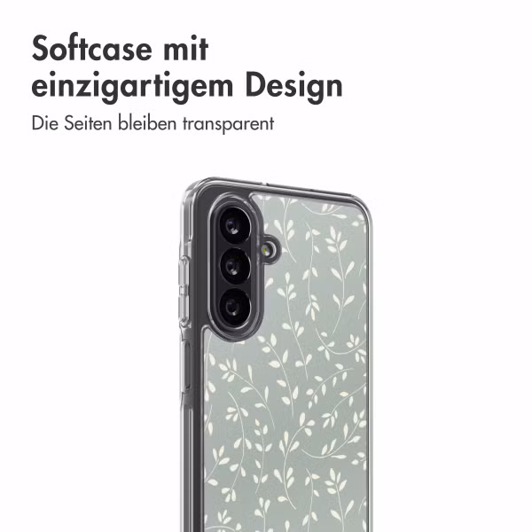imoshion Design Hülle Samsung Galaxy A26 - Smoke Green Flowers