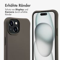 imoshion Color Backcover mit abtrennbarem Band MagSafe für das Apple iPhone 15 - Black Coffee