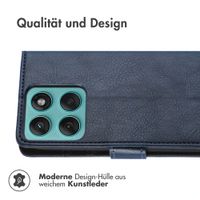 imoshion Luxuriöse Klapphülle Motorola Moto G57 Power - Dunkelblau