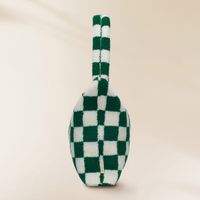 Selencia Zaya Tote Bag - Teddy Laptoptasche 16 Zoll - Checkered Green