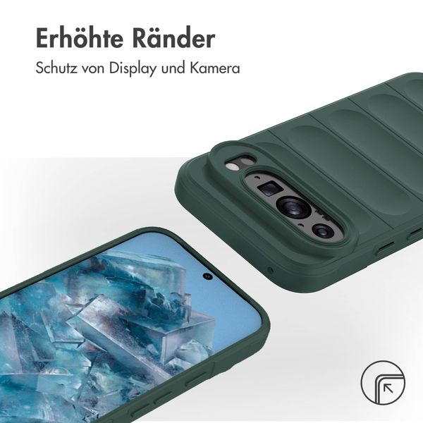 imoshion EasyGrip Back Cover für das Google Pixel 9 / 9 Pro - Dunkelgrün