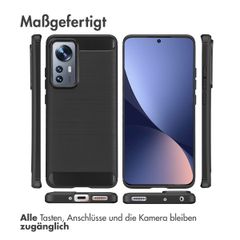 imoshion Brushed Back Cover Xiaomi 12 / 12X - Schwarz