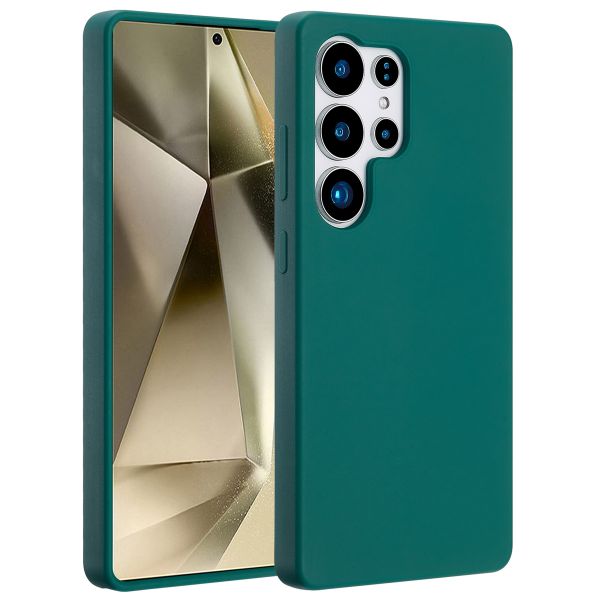 Accezz Liquid Silikoncase mit MagSafe Samsung Galaxy S25 Ultra - Forest Green