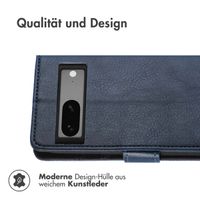 imoshion Luxuriöse Klapphülle Google Pixel 7a - Dunkelblau